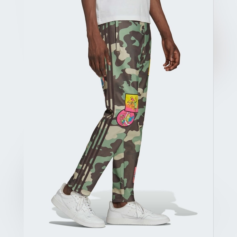 Adidas Originals x Jeremy Scott Track Pants Green Camo Size Medium H53372 $170